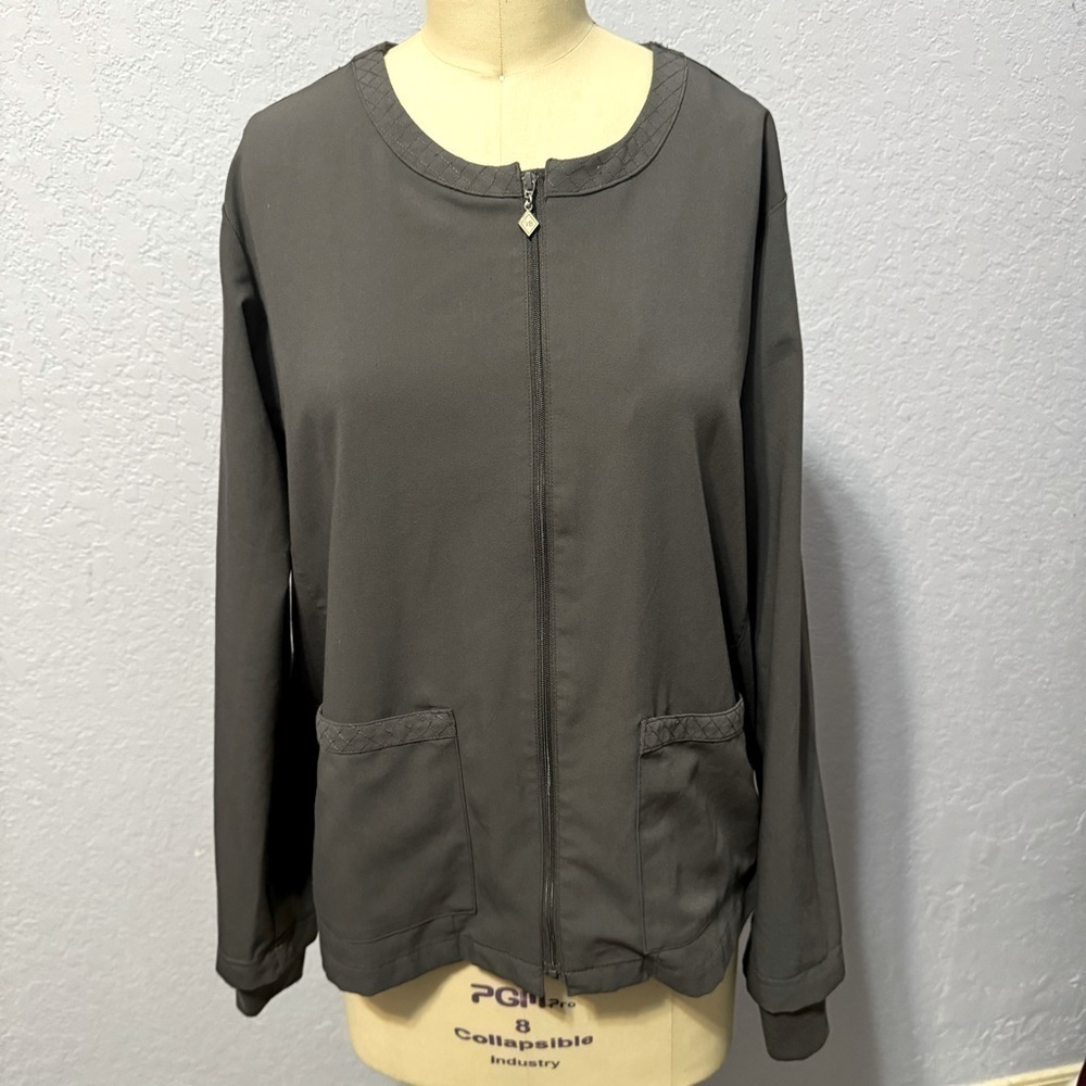 Vera Bradley Julia Gray Long Sleeves Warm Up Jacket